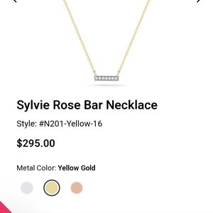 Dana Rebecca Sylvie Rose Diamond Bar Necklace